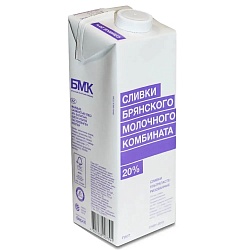 БЗМЖ СЛИВКИ БМК 20% 1Л ТБА