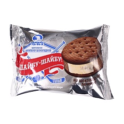 МОРОЖЕНОЕ НЧ ВАН-ШОК.НА ШОК.ПЕЧЕНЬЕ ШАЙБУ-ШАЙБУ 80ГР