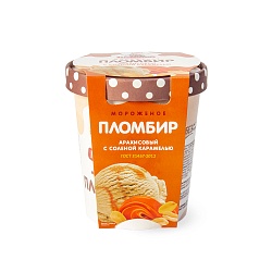 БЗМЖ МОРОЖЕНОЕ ПЕСТРАВКА ВЕДЕРКО ПЛ АРАХИС СОЛЕНАЯ КАРАМЕЛЬ16,5% 270ГР