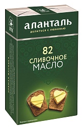 БЗМЖ МАСЛО СЛИВОЧНОЕ АЛАНТАЛЬ № 82,ЖИР  82,5% 150Г