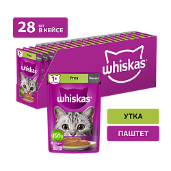 КОРМ ВИСКАС ПАШТЕТ С УТКОЙ 75ГР