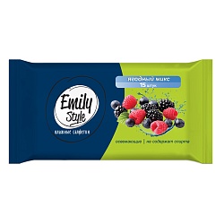 Влажные салфетки универсальные ЯГОДНЫЙ МИКС Emily Style 15шт.