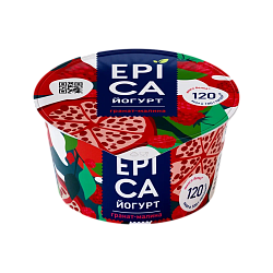 Йогурт EPICA с гранатом и малиной, 4.8%, 130 г