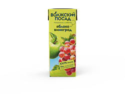 НЕКТАР ВОЛЖСКИЙ ПОСАД 0,2Л ЯБЛОКО/ВИНОГРАД