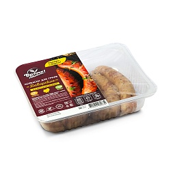 Колбаски для гриля « Баварские», индейка, зам.,лоток 0.6 кг, ТМ «Время готовить»