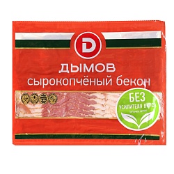 БЕКОН ВЕНГЕРСКИЙ С/К, НАРЕЗКА ЗАМ. HORECA., СТ.ВЕС 500ГР,В/У (ДЫМОВ)