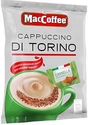 КОФЕ МАККОФЕ КАПУЧИНО ДИ ТОРИНО С КОРИЦЕЙ 3В1 25,5ГРХ5ШТ ОПТ