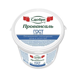 МАЙОНЕЗ СДОБРИ ПРОВАНСАЛЬ ГОСТ 40% 770Г ВЕДРО