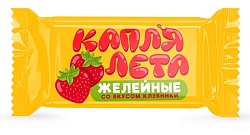 КОНФЕТЫ ЖЕЛЕЙНЫЕ СЛАСТИ КАПЛЯ ЛЕТА СО ВКУСОМ КЛУБНИКИ 1КГ