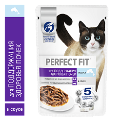 КОРМ ПЕРФЕКТ ФИТ ПАУЧ Д/ВЗРОС КОШ ЗД ПОЧЕК ЛОСОСЬ 75ГР