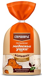 ПЕЛЬМЕНИ МЕДВЕЖЬИ УШКИ СВИНИНА/ГОВЯДИНА СТАРОДВОРЬЕ 700ГР