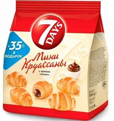 КРУАССАНЫ СЕВЕН ДЕЙС МИНИ КАКАО 265ГР