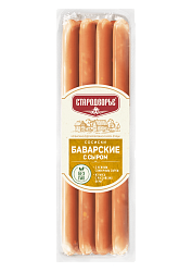 СОСИСКИ БАВАРСКИЕ С СЫРОМ ТМ СТАРОДВОРЬЕ 350ГР