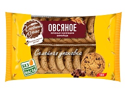 Печенье сдобное Овсяное с кусочками шоколада 500гр*6