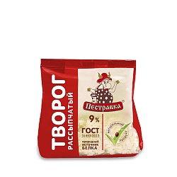 БЗМЖ ТВОРОГ ПЕСТРАВКА 9% 200ГР СТАБИЛОБЭГ