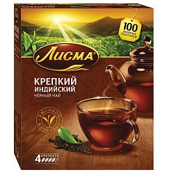 ЧАЙ ЛИСМА КРЕПКИЙ 100П*1,8ГР