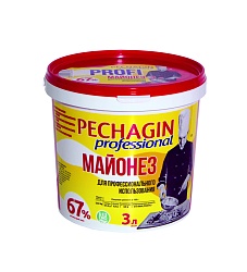 МАЙОНЕЗ ПЕЧАГИН ПРОФИ 67% 3Л (ВЕДРО)