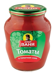 Томаты "Дядя Ваня" в собственном соку, 680 г