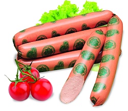 Сосиски "С сыром Халяль"  газ,вес