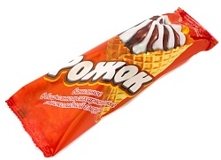 БЗМЖ МОРОЖЕНОЕ НЧ РОЖОК ВАНИЛЬНЫЙ С ШОК ГЛАЗУРЬЮ 90ГР