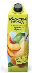 НЕКТАР ВОЛЖСКИЙ ПОСАД 1Л ГРУША/ПЕРСИК
