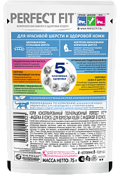 PERFECT FIT пауч д/крас.шерсти с индейкой 75г