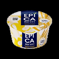 Йогурт EPICA с бананом и злаками 4,9% 130г