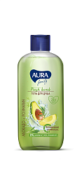 ГЕЛЬ ДЛЯ ДУША AURA FAMILY АВОКАДО И РОЗМАРИН 400МЛ