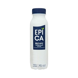 ЙОГУРТ EPICA НАТУРАЛЬНЫЙ ПИТЬЕВОЙ БЗМЖ,260Г