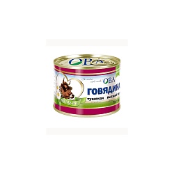 ГОВЯДИНА ОВА ТУШЕНАЯ 1 СОРТ ГОСТ 325ГР Ж/Б