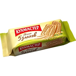 Печенье "Кухмастер" 5 злаков сахарное, 170г