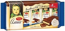 ПИРОЖНЫЕ АЛЕНКА БИСКВИТНЫЕ ВКУС СЛИВОЧНЫЙ КРЕМ 200ГР
