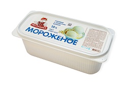 БЗМЖ МОРОЖЕНОЕ ПЕСТРАВКА ПЛОМБИР ВАН. 15% КОНТЕЙНЕР 2,3КГ