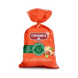 Пельмени Отборные из свинины и говядины ТМ Стародворье 0,9 кг