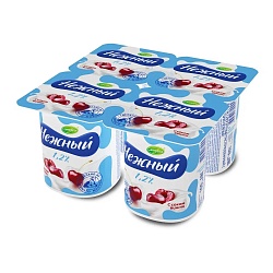 БЗМЖ ЙОГУРТ НЕЖНЫЙ С СОКОМ ВИШНЯ 1,2% 100ГР