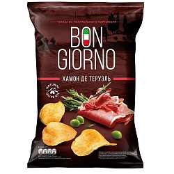 ЧИПСЫ BON GIORNO ХАМОН ДЕ ТЕРУЕЛЬ 80Г