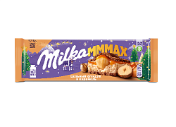 Шоколад Милка молочный МММАХ с начинкой карамель/цельн.фундук 270г*11