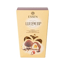 НАБОР КОНФЕТ ШЕДЕВР СЛИВ НАЧИНКА/ФУНДУК/ТЕМНЫЙ ШОКОЛАД ЭССЕН 150ГР
