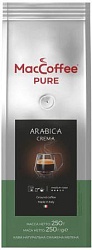 КОФЕ MACCOFFEE PURE ARABICA CREMA НАТУРАЛЬНЫЙ МОЛОТЫЙ 250ГР