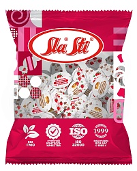 Карамель Sla Sti с молочной начинкой Микс  (клуб-сливки, кофе с мол) флоу-пак 0,5кг