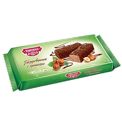 ВАФЛИ ГЛАЗИРОВАННЫЕ С ОРЕШКАМИ ЯШКИНО 200ГР