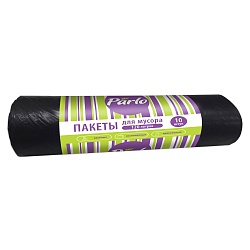 Мешки для мусора 120л 10 мкм ЧЕРНЫЕ PARLO, 10шт