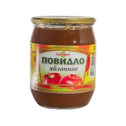 ПОВИДЛО ЯБЛОКО СТ/Б 600ГР.(ЕВРОФРУТ)