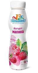 БЗМЖ ЙОГУРТ СЕЛО ДОМАШКИНО 2.0% МАЛИНА 270ГР ПЭТ