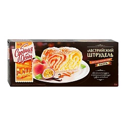 Пирог Черемушки Австрийский штрудель персик-маракуйя и ваниль, 400 г