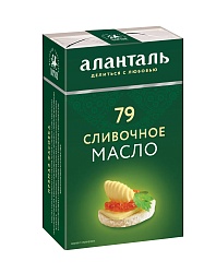 Масло сливочное Аланталь № 79, брикет в обечайке 180г шт