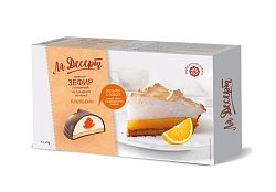 ЗЕФИР ЛЯ ДЕСЕРТ ГЛАЗИР СО ВКУСОМ АПЕЛЬСИНА НА ПЕЧЕНЬЕ 270Г