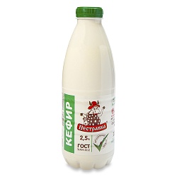 БЗМЖ КЕФИР ПЕСТРАВКА 2,5% 930ГР ПЭТ