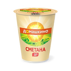 БЗМЖ СМЕТАНА СЕЛО ДОМАШКИНО 20% 300ГР