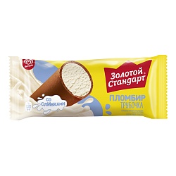 БЗМЖ МОРОЖЕНОЕ ЗОЛОТОЙ СТАНДАРТ ПЛ ТРУБОЧКА 74ГР